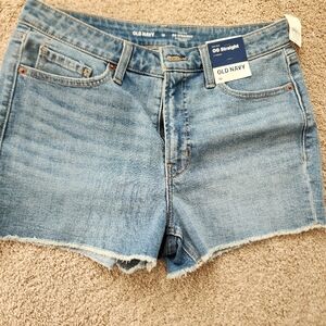 Old Navy Light Blue OG Straight Denim Shorts Size 10 Brand New!